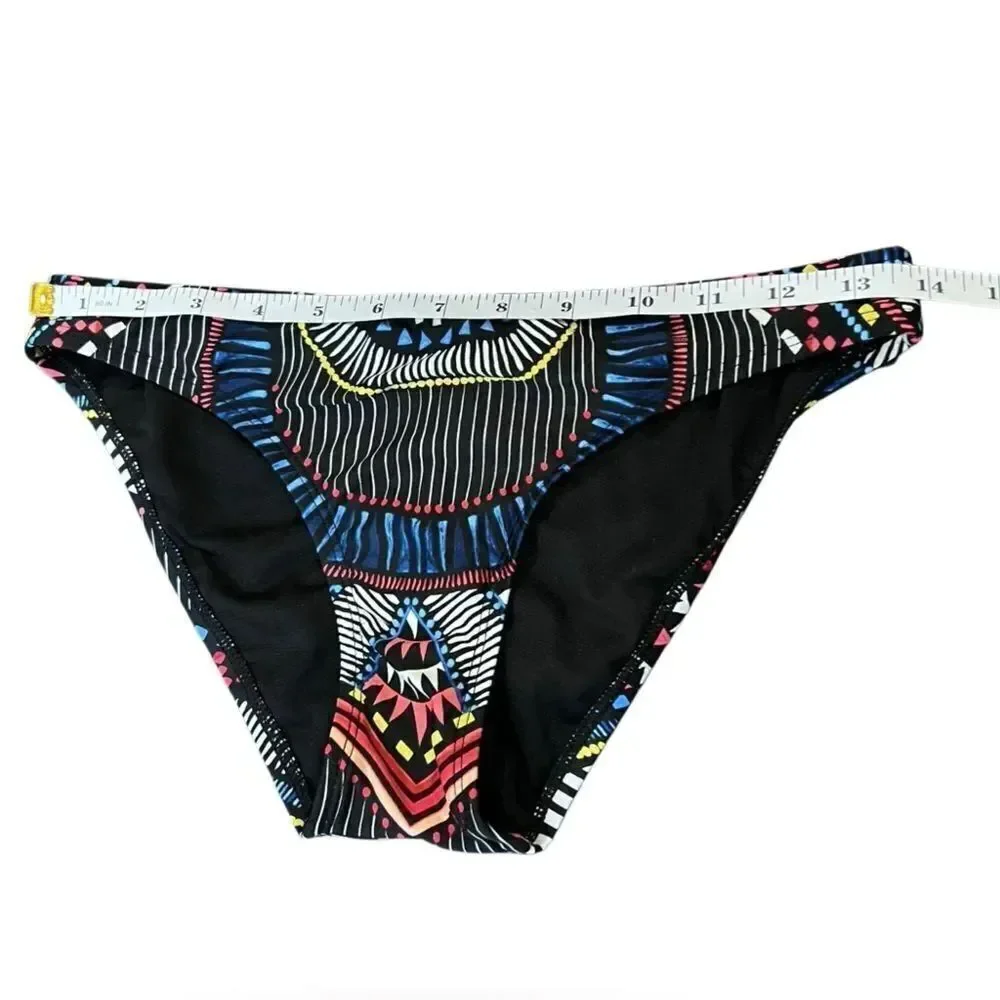 Bar III Two Piece Bikini Swimsuit Set abstract boho Size top XS bottoms S